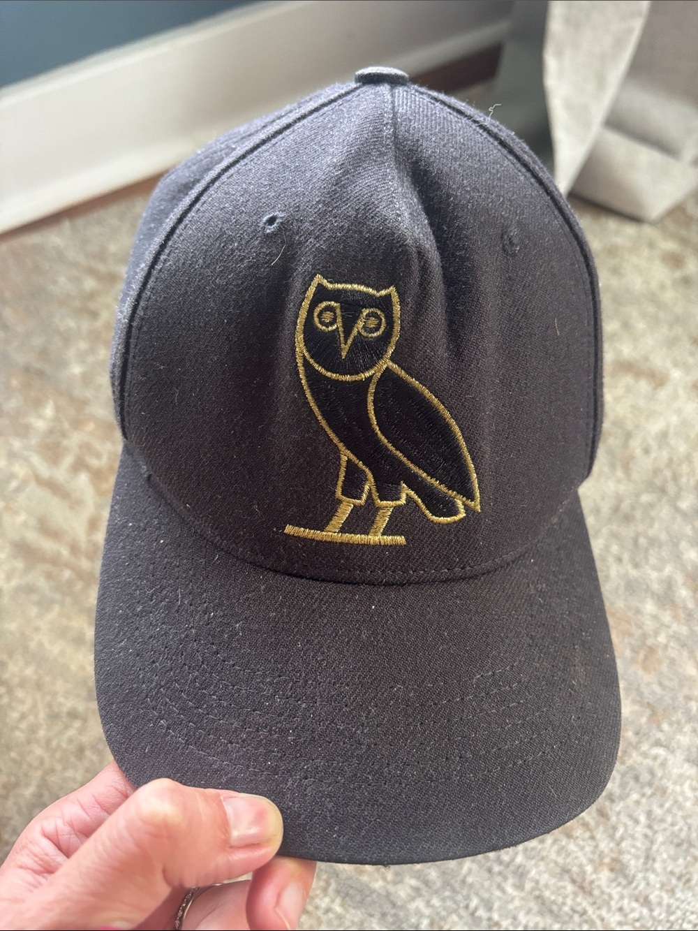 OVO Black Hat with Gold Owl Logo October’s Very Own Drake SnapBack